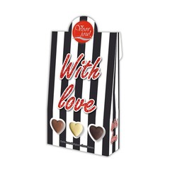 Voor Jou! Cadeau doos black & white with love (100 gr)