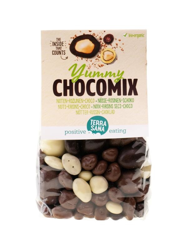 Terrasana Terrasana Yummy chocomix noten rozijnen choco bio (200 gr)