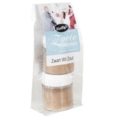 Kindly's Zwart wit potjes zout 30 gr (2 st)