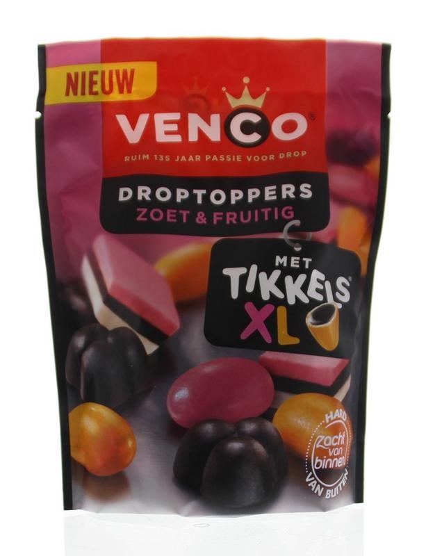 Venco Venco Droptoppers fruitig (255 gr)