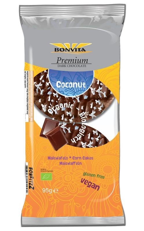 Bonvita Bonvita Premium coco maiswafel bio (95 gr)