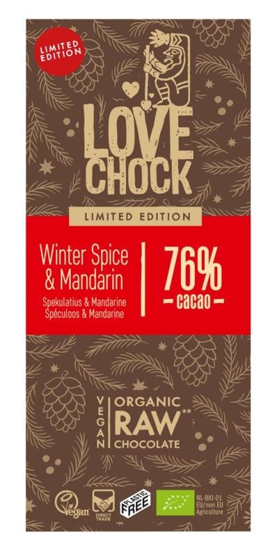 Lovechock Winter spice & mandarin (70 gram)