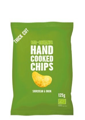 Trafo Chips handcooked sour cream & onion (125 gram)