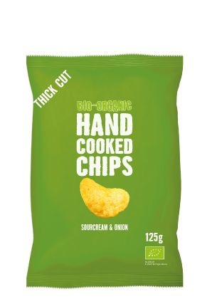 Trafo Trafo Chips handcooked sour cream & onion bio (125 gr)