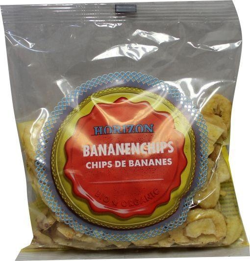 Horizon Horizon Bananen chips eko bio (125 gr)