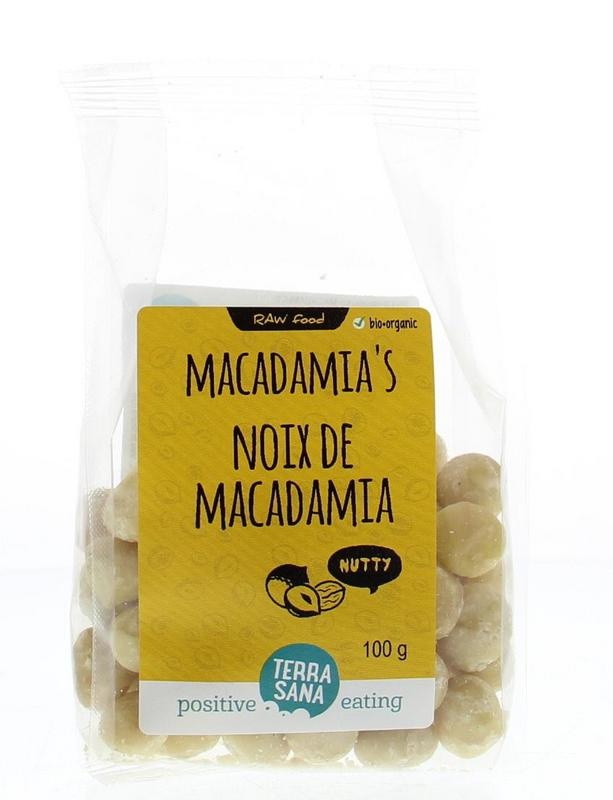 Terrasana Terrasana RAW Macadamianoten gepeld bio (100 gr)