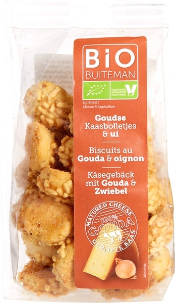 Buiteman Buiteman Kaasbolletjes uitjes bio (125 gr)