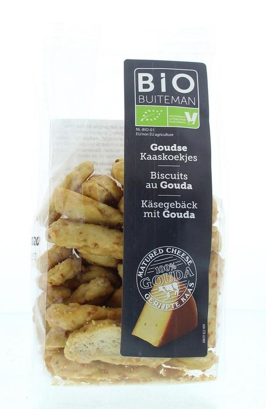 Buiteman Buiteman Kaaskoekjes bio (125 gr)