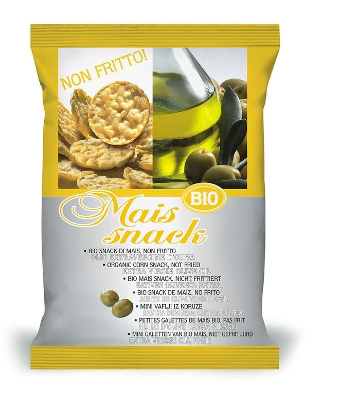 Bio Alimenti Bio Alimenti Mais snack olijf bio (50 gr)