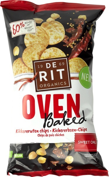 De Rit De Rit Kikkererwtenchips ovenbaked sweet chili bio (75 gr)