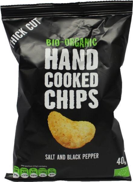 Chips handcooked zout en peper bio