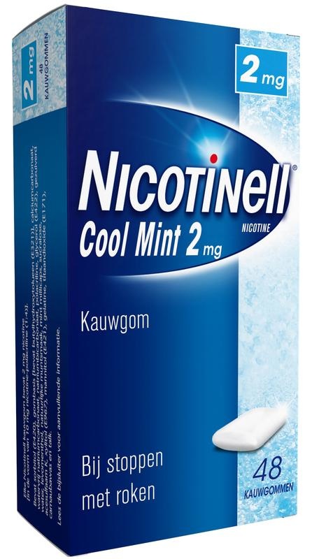 Nicotinell Nicotinell Kauwgom cool mint 2 mg (48 st)