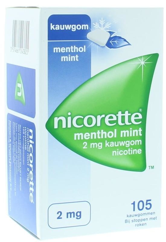 Nicorette Nicorette Kauwgom 2mg menthol mint (105 st)