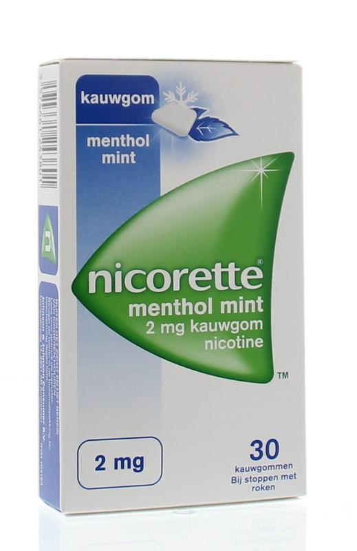Nicorette Nicorette Kauwgom 2mg menthol mint (30 st)