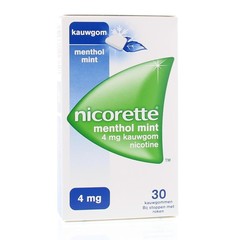 Nicorette Kauwgom 4mg menthol mint (30 st)