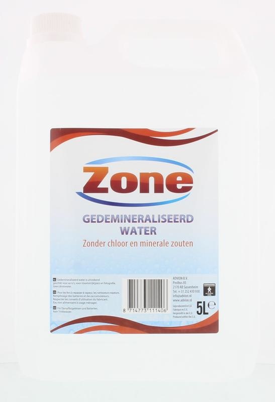 Zone Gedemineraliseerd water (5 Liter)