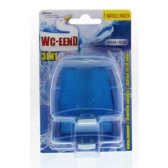 WC Eend Blok 3-in-1 ocean fresh navul 55ml (2 st)