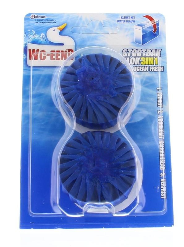 WC Eend WC Eend Stortbakblok blauw duo (50 gr)