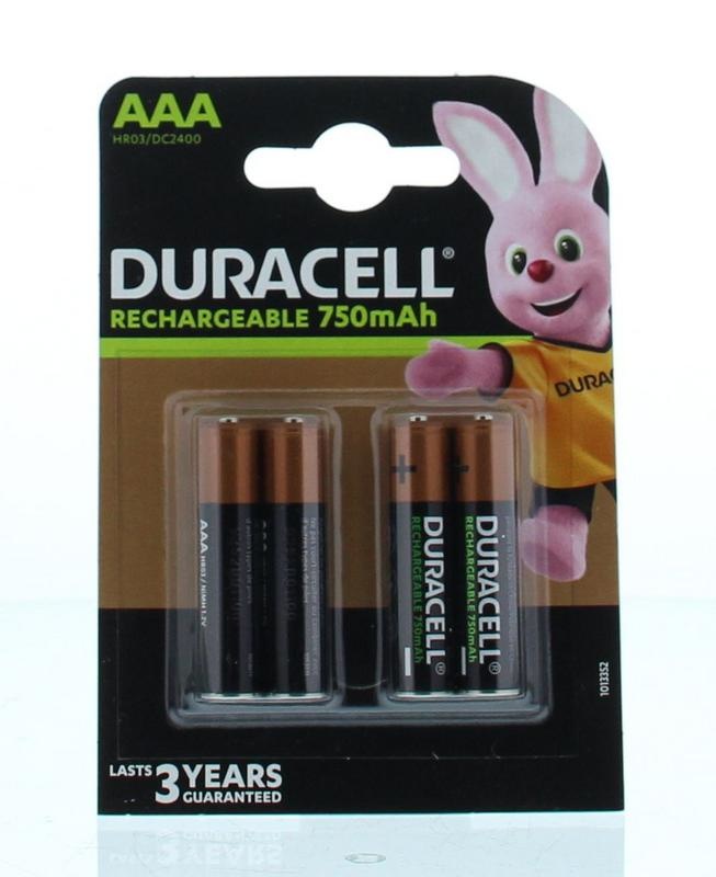 Duracell Duracell Rechargeable AAA 750mAh (4 st)