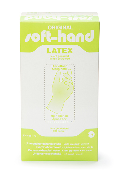 Softhand Softhand Onderzoekshandschoen softhand latex gepoederd M (100 st)