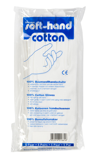 Softhand Softhand Verbandhandschoen soft cotton L (5 Paar)