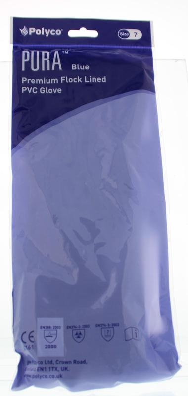 Pura Pura Handschoen latexvrij blauw 7/S (1 Paar)