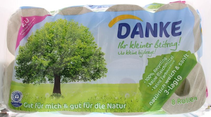 Danke Danke Tissue toiletpapier 3-laags (8 Rol)