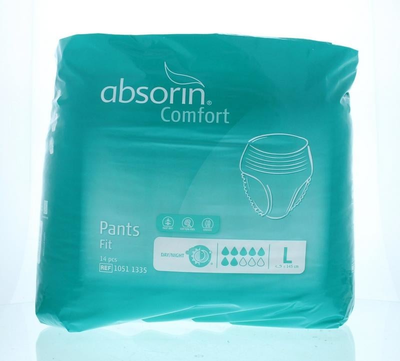 Absorin Absorin Comfort pants fit maat L tot 145cm (14 st)