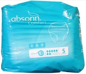 Absorin Comfort pants fit maat S tot 90cm (14 st)