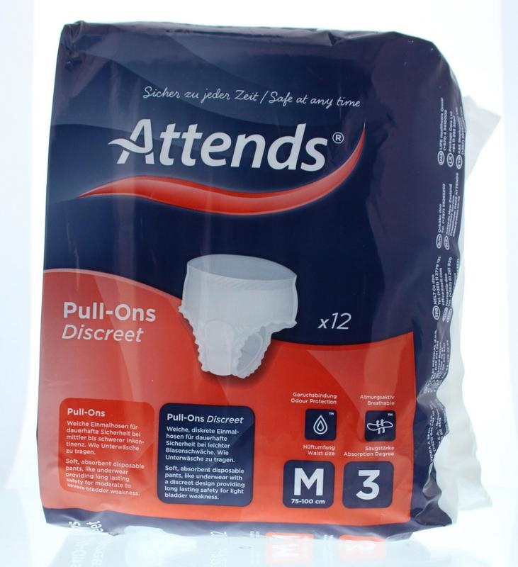 Attends Attends Pull-ons discreet 3 maat M (12 st)