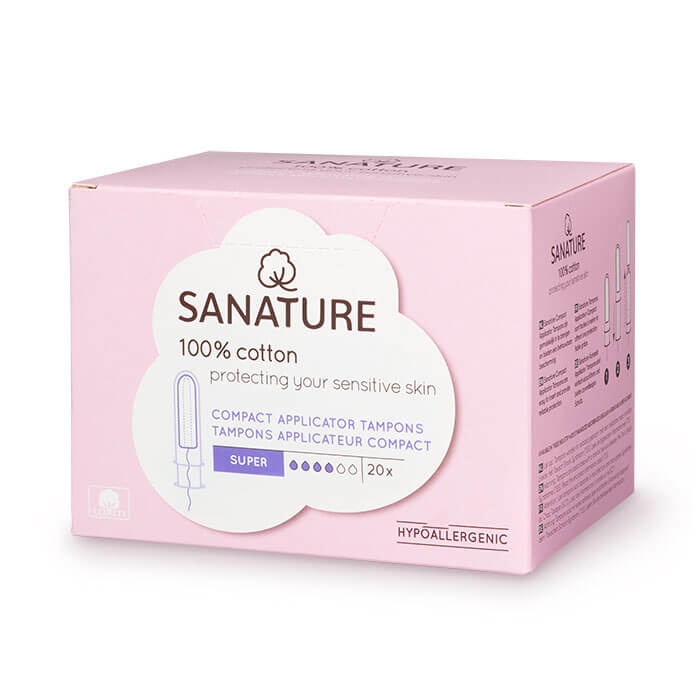 Sanature Sanature Tampons super compact applicator (20 st)