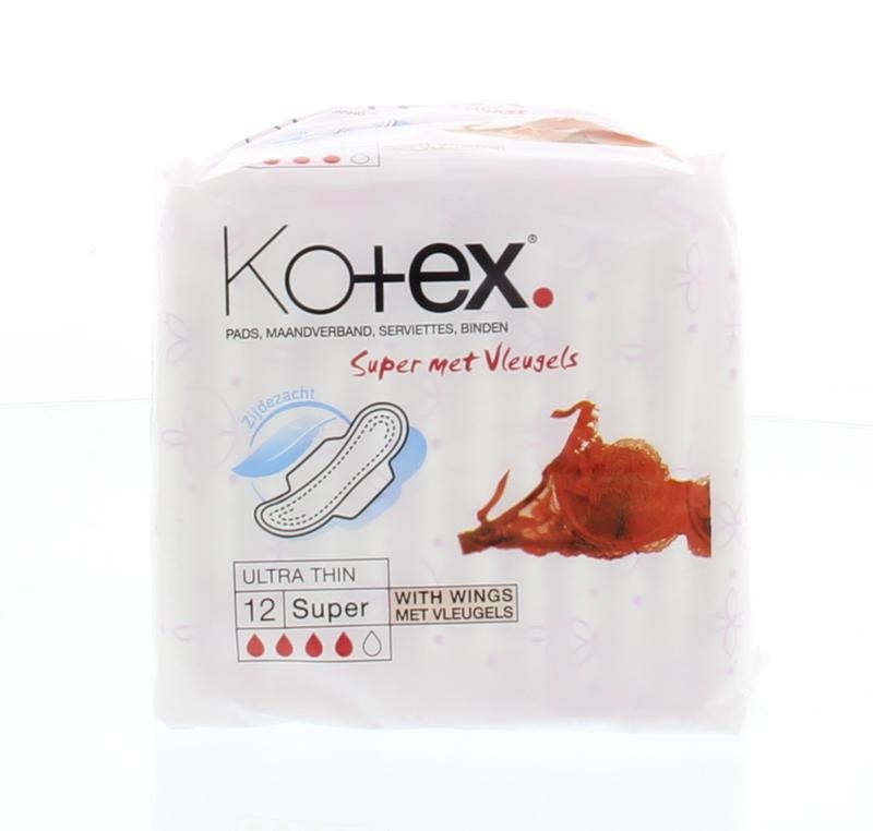 Kotex Kotex Ultra super plus met vleugels (12 st)