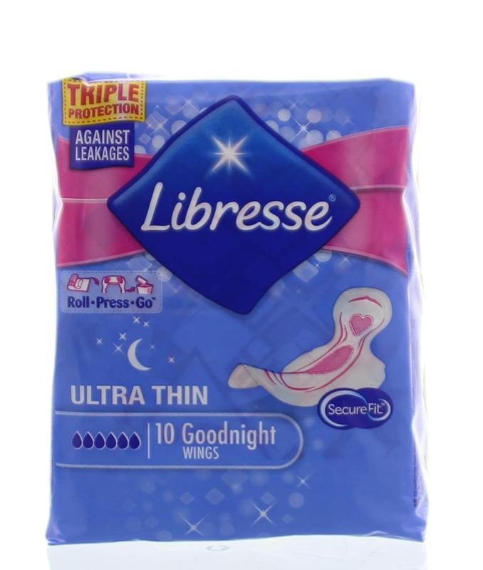 Libresse Libresse Ultra thin goodnight wings (10 st)