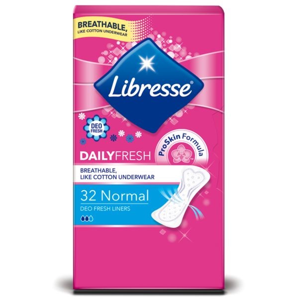Libresse Libresse Inlegkruisjes daily fresh normaal deo fresh (32 st)