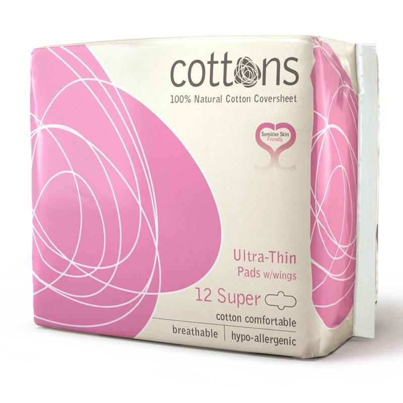 Cottons Cottons Maandverband ultradun super (12 st)