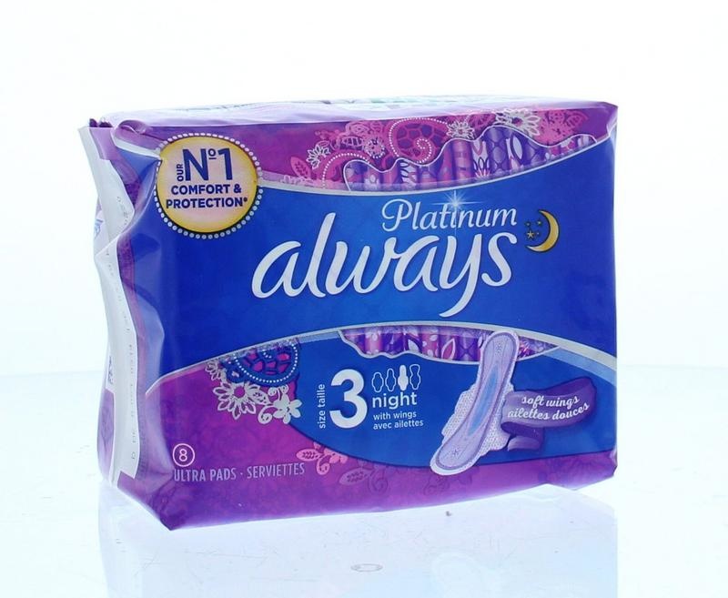 Always Always Maandverband platinum ultra night (8 st)