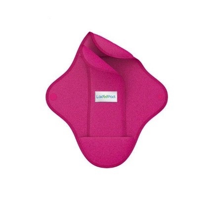 Ladypad Ladypad Wasbaar maandverband pad & liner fuchsia maat L (1 Set)