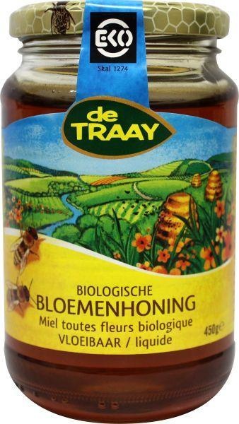 Traay Traay Bloemenhoning vloeibaar bio (450 gr)