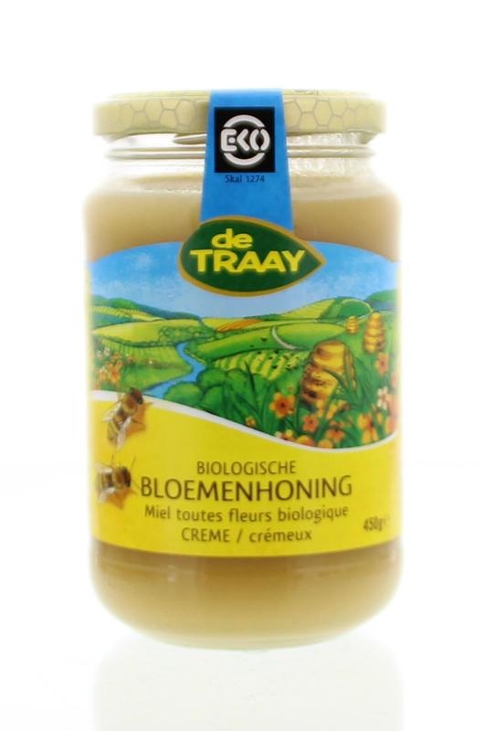 Traay Traay Bloemenhoning creme bio (450 gr)