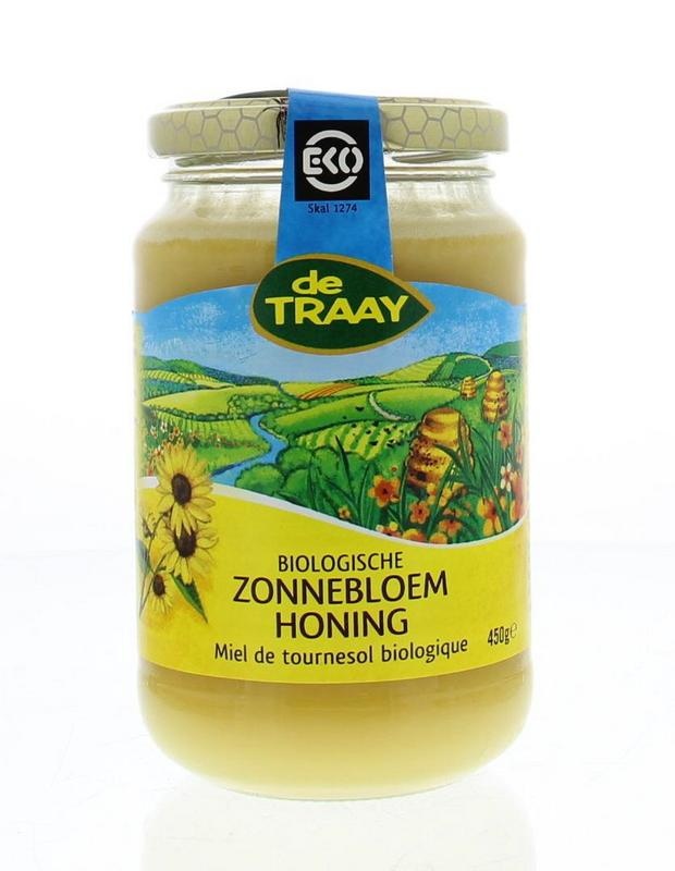 Traay Traay Zonnebloemhoning creme eko bio (450 gr)