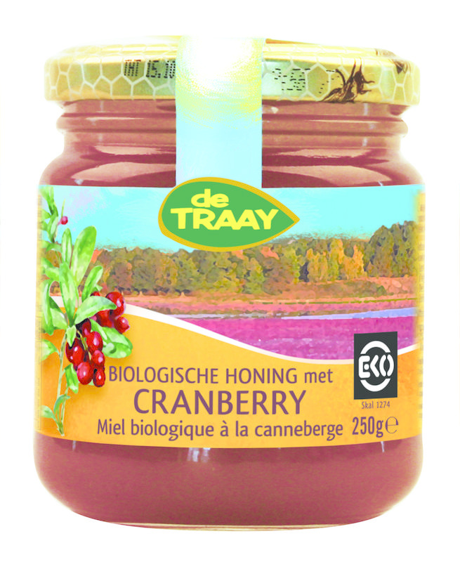 Traay Traay Cranberry honing bio (250 gr)