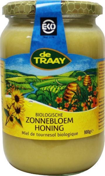 Traay Traay Zonnebloemhoning creme bio (900 gr)