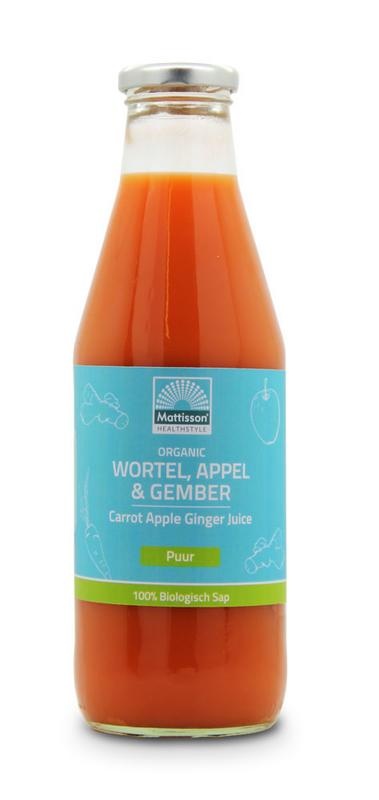 Mattisson Mattisson Wortel appel & gembersap bio (750 ml)