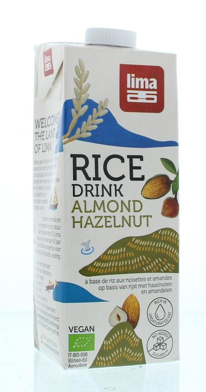 Lima Lima Rice drink hazelnoot amandel bio (1 ltr)