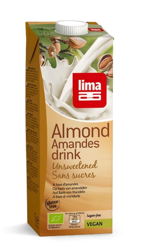 Lima Lima Amandel drink suikervrij bio (1 ltr)