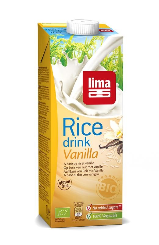 Lima Lima Rice drink vanilla bio (1 ltr)