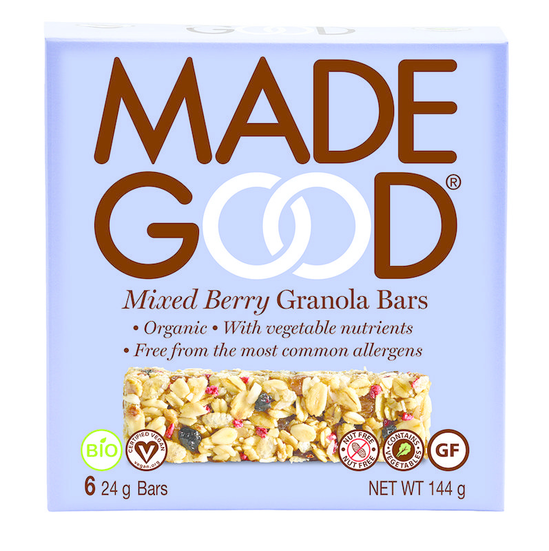 Made Good Made Good Granola bar mixed berries 24 gr bio (6 st)
