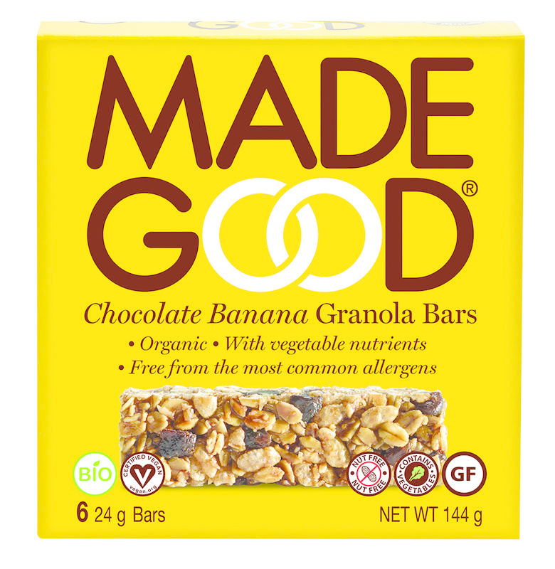 Made Good Made Good Granola bar chocolate banana 24 gr bio (6 st)