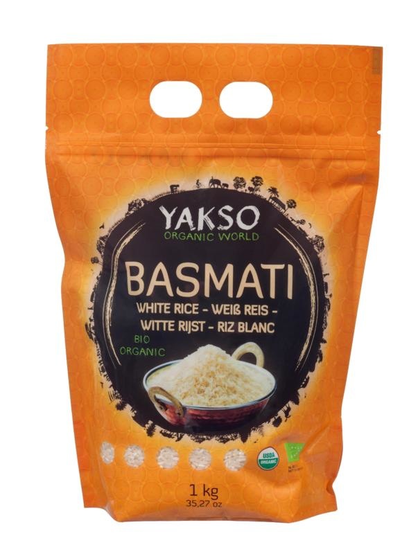 Yakso Yakso Basmati rijst wit bio (1 Kilogr)