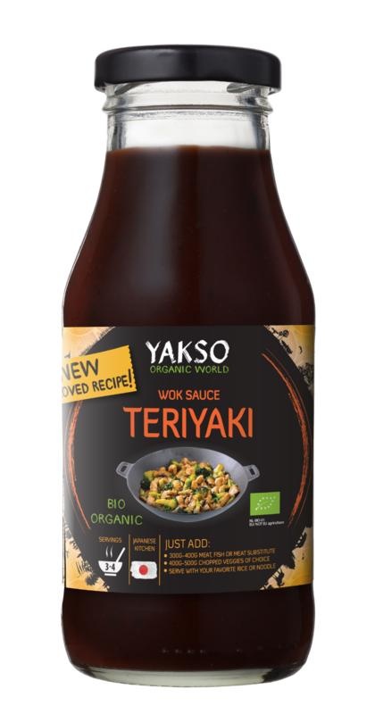 Yakso Yakso Woksaus teriyaki bio (240 ml)